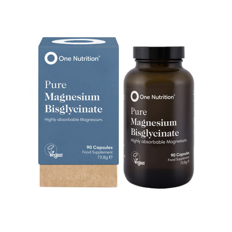 One Nutrition grynas Magnio Bisglicinatas – 90 Kapsulių